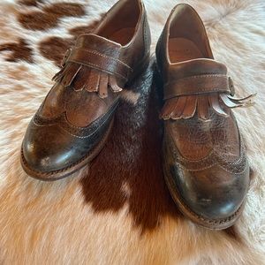 Bed Stu Leather Wing-tip Oxfords